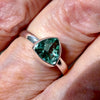 Tourmaline Ring | Faceted Trilliant | Green Blue925 Silver | US Size 7.5 | AUS Size O1/2 | Virgo Gemini Libra Taurus | Genuine Gems at Crystal Heart Melbourne est 1986