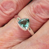 Tourmaline Ring | Faceted Trilliant | Green Blue925 Silver | US Size 8 | AUS Size P1/2 | Virgo Gemini Libra Taurus | Genuine Gems at Crystal Heart Melbourne est 1986