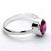 Tourmaline Ring, Pink Rubellite, Faceted Oval, 925 Sterling Silver, p1