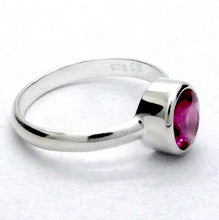 Load image into Gallery viewer, Tourmaline Ring, Pink Rubellite, Faceted Oval, 925 Sterling Silver, p1