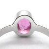 Tourmaline Ring, Pink Rubellite, Faceted Oval, 925 Sterling Silver, p1