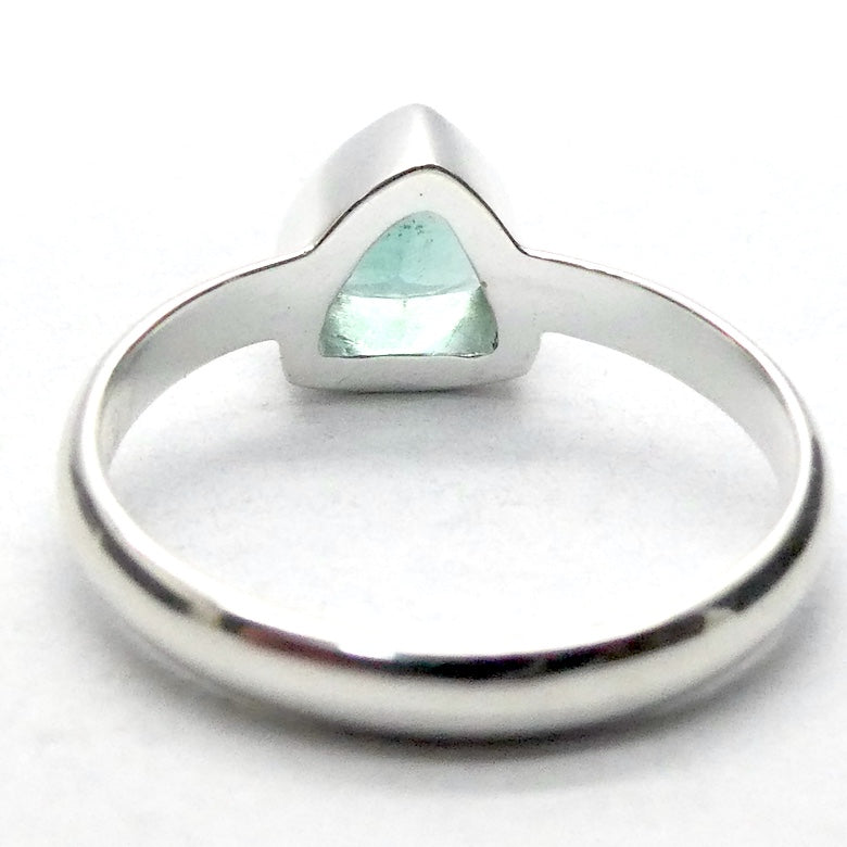 Tourmaline Ring | Faceted Trilliant | Green Blue925 Silver | US Size 7.5 | AUS Size O1/2 | Virgo Gemini Libra Taurus | Genuine Gems at Crystal Heart Melbourne est 1986