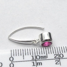 Load image into Gallery viewer, Pink Tourmaline Earring | Ruby Round Facets | 925 Sterling | Bezel Set | Love | Compassion | Self Empowerment | Genuine Gems from Crystal Heart Australia since 1986