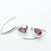 Pink Tourmaline Earring | Teardrop Faceted Gemstone | 925 Sterling | Bezel Set | Energise, Empower, Unblock | Loving Compassion | Self Empowerment | Genuine Gems from Crystal Heart Australia since 1986