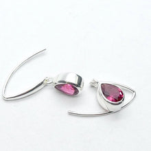 Load image into Gallery viewer, Pink Tourmaline Earring | Teardrop Faceted Gemstone | 925 Sterling | Bezel Set | Energise, Empower, Unblock | Loving Compassion | Self Empowerment | Genuine Gems from Crystal Heart Australia since 1986