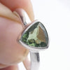 Tourmaline Ring | Faceted Trilliant | Green Blue925 Silver | US Size 8 | AUS Size P1/2 | Virgo Gemini Libra Taurus | Genuine Gems at Crystal Heart Melbourne est 1986