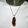 Amber Pendant | Large Freeform Cabochon  | Open Bezel Setting | 925 Sterling Silver | Genuine Gems from Crystal heart Melbourne Australia since 1986