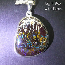 Load image into Gallery viewer, Boulder Opal Pendant | 925 Silver | Australian Stone | Blue and Purple Flash | Heart Centred Spirit | Genuine Gems from Crystal Heart Melbourne since 1986