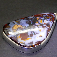 Load image into Gallery viewer, Boulder Opal Pendant | 925 Silver | Australian Stone | Bright  Flash | Heart Centred Spirit | Genuine Gems from Crystal Heart Melbourne since 1986