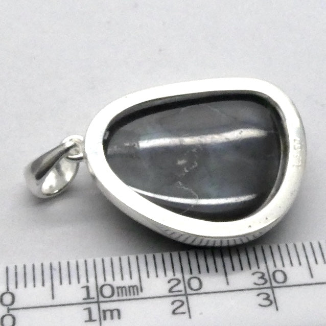 Boulder Opal Pendant | 925 Silver | Australian Stone | Blue and Purple Flash | Heart Centred Spirit | Genuine Gems from Crystal Heart Melbourne since 1986