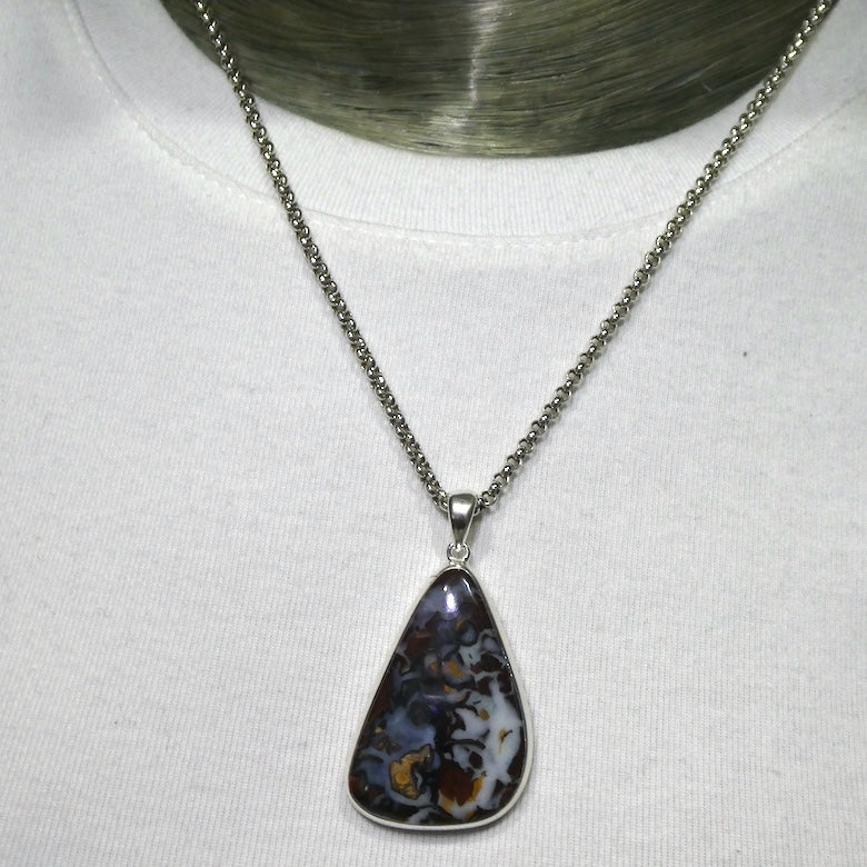 Boulder Opal Pendant | 925 Silver | Australian Stone | Bright  Flash | Heart Centred Spirit | Genuine Gems from Crystal Heart Melbourne since 1986
