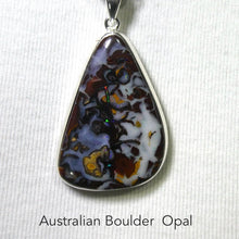 Load image into Gallery viewer, Boulder Opal Pendant | 925 Silver | Australian Stone | Bright  Flash | Heart Centred Spirit | Genuine Gems from Crystal Heart Melbourne since 1986