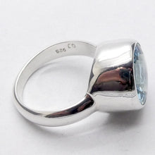 Load image into Gallery viewer, Blue Topaz Ring | AAA Grade Faceted Round | Sky Blue | 925 Sterling Silver | US Size 7.75 | AUS Size P | Genuine Gems, Crystal Heart Melbourne est 1986