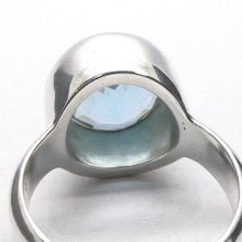 Load image into Gallery viewer, Blue Topaz Ring | AAA Grade Faceted Round | Sky Blue | 925 Sterling Silver | US Size 7.75 | AUS Size P | Genuine Gems, Crystal Heart Melbourne est 1986