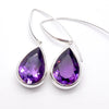 Amethyst Earrings AAA Quality Trilliants, 925 Silver, p3
