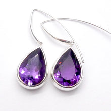 Load image into Gallery viewer, Amethyst Earrings AAA Quality Trilliants, 925 Silver, p3