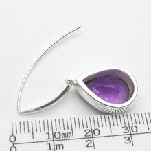 Load image into Gallery viewer, Amethyst Earrings AAA Quality Trilliants, 925 Silver, p3