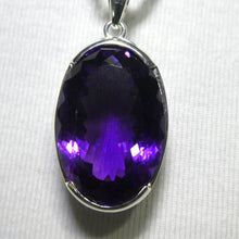 Load image into Gallery viewer, Amethyst Earring | Fine 925 Silver | Faceted Oval | Spritual Vision | Balance &amp; Purify | Relieve Mental Stress |  Genuine Gems from Crystal Heart est 1986