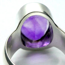 Load image into Gallery viewer, Amethyst Ring | Faceted Oval | AAA Grade | 925 Sterling Silver| US Size 10 | Aus Size T | Quality Silver Work | Genuine Gems from Crystal Heart Melbourne est 1986