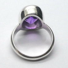 Load image into Gallery viewer,  Amethyst Ring | Faceted Oval | AAA Grade | 925 Sterling Silver| US Size 8 | Aus Size P1/2 | Quality Silver Work | Genuine Gems from Crystal Heart Melbourne est 1986