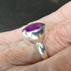 Amethyst Ring | Faceted Oval | AAA Grade | 925 Sterling Silver| US Size 8 | Aus Size P1/2 | Quality Silver Work | Genuine Gems from Crystal Heart Melbourne est 1986