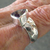 Amethyst Ring | Faceted Trilliant | AAA Grade | 925 Sterling | US Size 9.75 | Aus Size T | Quality Silver Work | Genuine Gems at Crystal Heart Melbourne est 1986