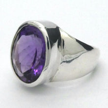 Load image into Gallery viewer, Amethyst Ring | Faceted Oval | AAA Grade | 925 Sterling | US Size7 | Aus Size N1/2 | Quality Silver Work | Genuine Gems at Crystal Heart Melbourne est 1986