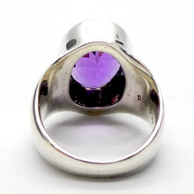 Load image into Gallery viewer, Amethyst Ring | Faceted Oval | AAA Grade | 925 Sterling | US Size7 | Aus Size N1/2 | Quality Silver Work | Genuine Gems at Crystal Heart Melbourne est 1986
