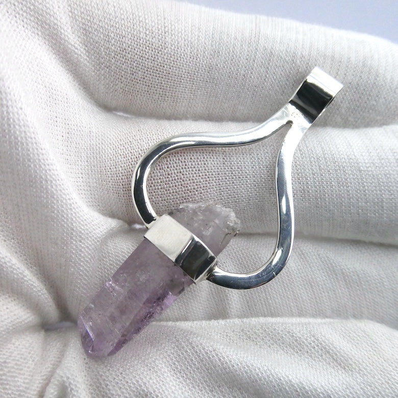 Raw Vera Cruz Amethyst Pendant | 925 Sterling Silver | Meditation | | Lemurian | Genuine Gems from Crystal Heart Melbourne since 1986