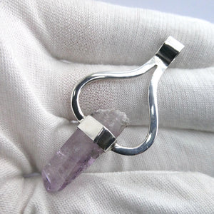 Raw Vera Cruz Amethyst Pendant | 925 Sterling Silver | Meditation | | Lemurian | Genuine Gems from Crystal Heart Melbourne since 1986