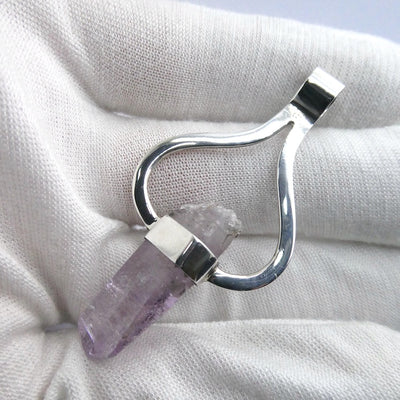 Raw Vera Cruz Amethyst Pendant | 925 Sterling Silver | Meditation | | Lemurian | Genuine Gems from Crystal Heart Melbourne since 1986