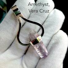 Load image into Gallery viewer, Raw Vera Cruz Amethyst Pendant | 925 Sterling Silver | Meditation | | Lemurian | Genuine Gems from Crystal Heart Melbourne since 1986