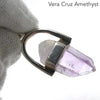 Amethyst Pendant, Raw Vera Cruz Point, 925 Sterling Silver, r1