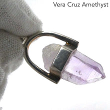 Load image into Gallery viewer, Amethyst Pendant, Raw Vera Cruz Point, 925 Sterling Silver, r1