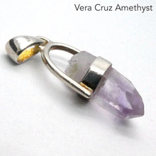 Load image into Gallery viewer, Amethyst Pendant, Raw Vera Cruz Point, 925 Sterling Silver, r1