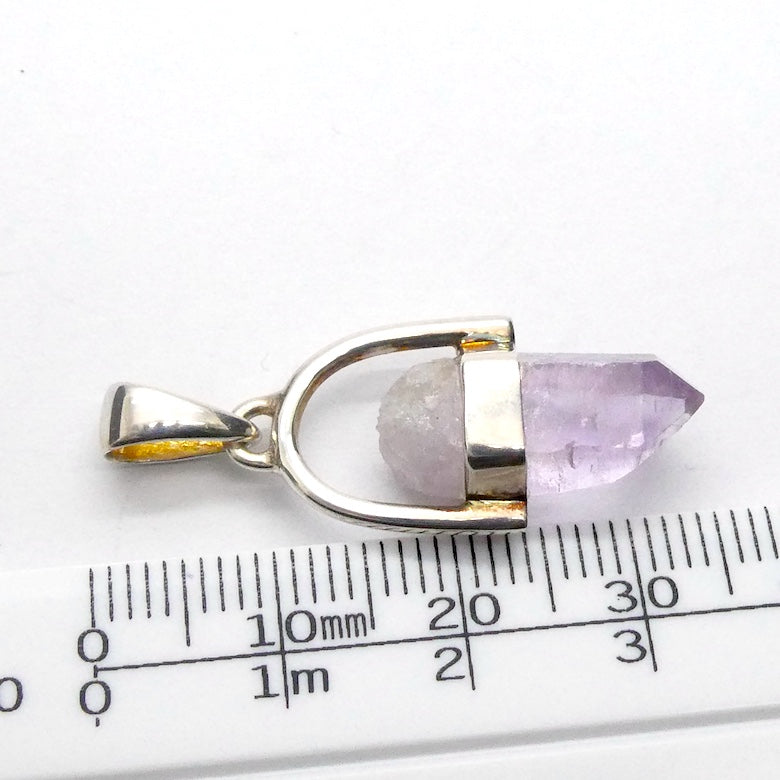 Amethyst Pendant, Raw Vera Cruz Point, 925 Sterling Silver, r1