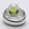 Peridot Ring | Large Faceted Round | A Grade | 925 Sterling Silver | US Size 9 | AUS Size R1/2 | Leo Stone | Crystal Heart Melbourne Australia since 1986