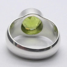 Load image into Gallery viewer, Peridot Ring | Large Faceted Round | A Grade | 925 Sterling Silver | US Size 9 | AUS Size R1/2 | Leo Stone | Crystal Heart Melbourne Australia since 1986
