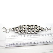 Load image into Gallery viewer, Black Star Diopside Bracelet | Star of India | 21 Oval Cabochons | 925 Silver | RIGHT ACTION | Mental Focus | Virgo | Crystal Heart Melbourne Australia since 1986