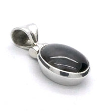 Load image into Gallery viewer, Black Star Sapphire Pendant | Diopside | Star of India | 925 Sterling Silver | Genuine Gems from Crystal Heart Melbourne Australia since 1986