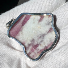 Load image into Gallery viewer, Rubellite Tourmaline Pendant | Pink Crystals in Milky Quartz | 925 Silver | Bezel Set Open Back | Love &amp; Compassion | Genuine Gems Crystal Heart Melbourne 1986 