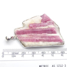 Load image into Gallery viewer, Rubellite Tourmaline Pendant | Pink Crystals in Milky Quartz | 925 Silver | Bezel Set Open Back | Love &amp; Compassion | Genuine Gems Crystal Heart Melbourne 1986 