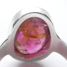 Load image into Gallery viewer, Tourmaline Ring | Cabochon Oval | Pink Red Rubellite | 925 Silver | US Size 9.25 | AUS Size S | Virgo Gemini Libra Taurus | Genuine Gems at Crystal Heart Melbourne est 1986