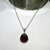 Garnet Pendant | Large Faceted Teardrop | 925 Sterling Silver | Genuine Gems from Crystal Heart Melbourne Australia Est 1986