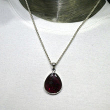 Load image into Gallery viewer, Garnet Pendant | Large Faceted Teardrop | 925 Sterling Silver | Genuine Gems from Crystal Heart Melbourne Australia Est 1986