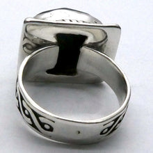 Load image into Gallery viewer, Black Onyx Ring | Faceted Oval | 925 Sterling Silver | Intricate Gothic inspired detaiI | US SIZE 6, 7, 8, 8.5 | Crystal Heart Melbourne est 1986