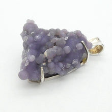 Load image into Gallery viewer, Purple Grape Chalcedony Pendant | Claw set | Open Back | 925 Sterling Silver |Botryoidal Chalcedony from Indonesia | Genuine Gems from  Crystal Heart Melbourne Australia since 1986.