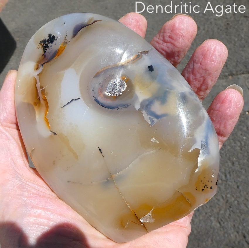 Dendritic Agate | Freeform Polished Standing Specimen | |Madagascar | Genuine Stones from Crystal Heart Melbourne Australia since 1986