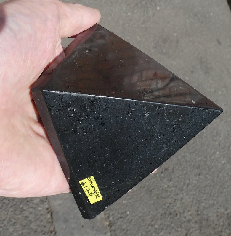 Shungite Pyramid | Purifying Healing Grounding | Genuine Gemstones from Crystal Heart Melbourne since 1986