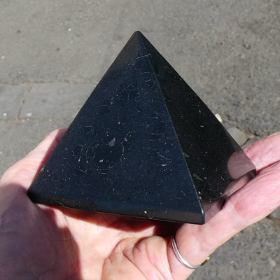 Shungite Pyramid | Purifying Healing Grounding | Genuine Gemstones from Crystal Heart Melbourne since 1986